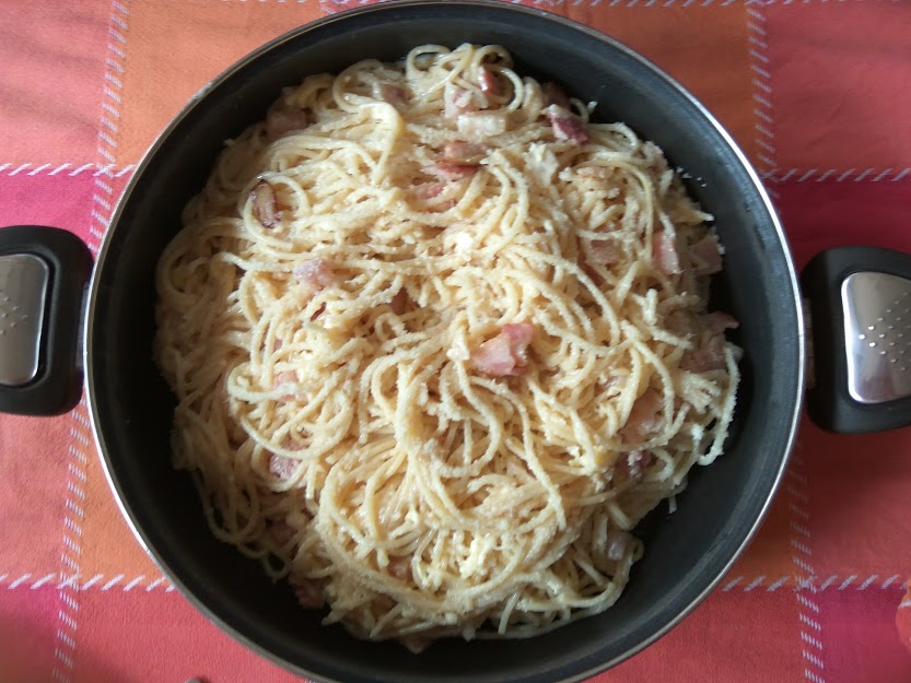 Espaguetis Carbonara Amigas En La Cocina