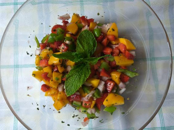 Ensalada de Fresas y Mango