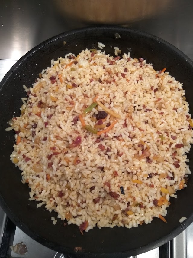 Arroz con Jamón y Chorizo