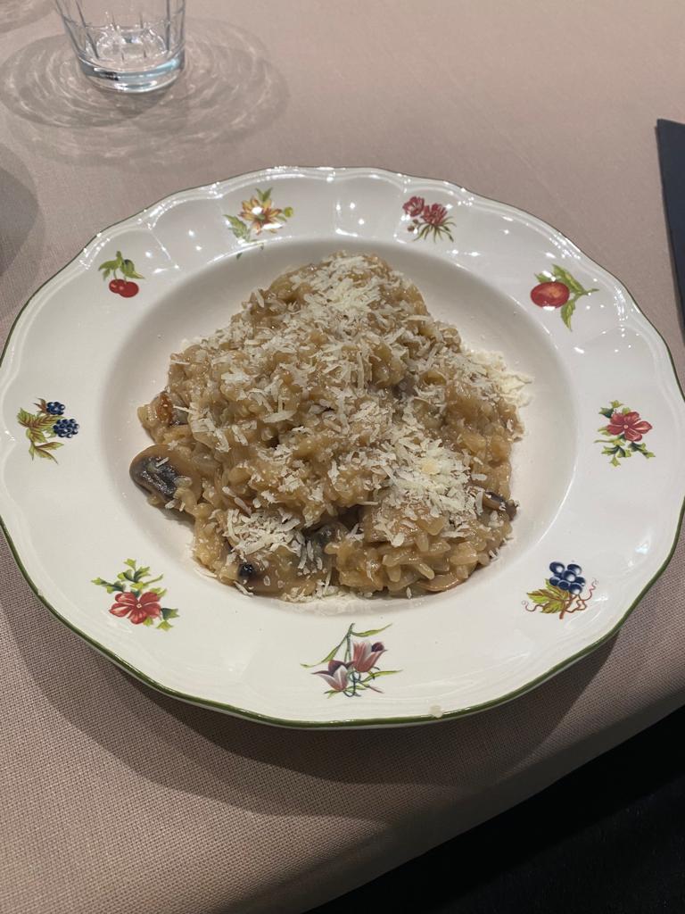 Risotto de Setas y Parmesano.