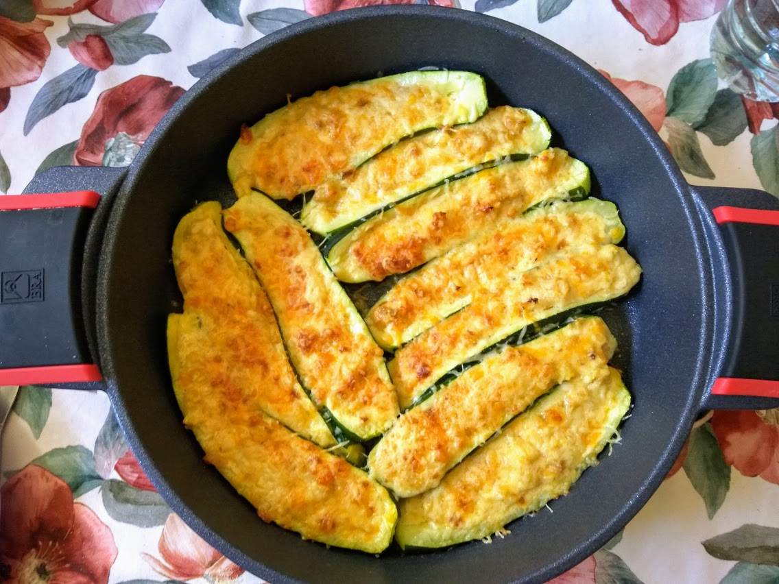 Calabacines Rellenos a los Cuatro Quesos