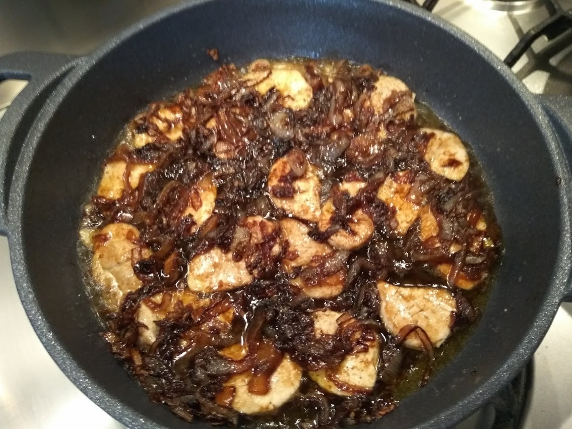 Medallones de Pavo con Cebolla