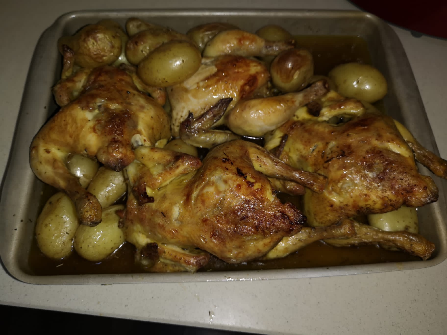 Picantones con Patatas