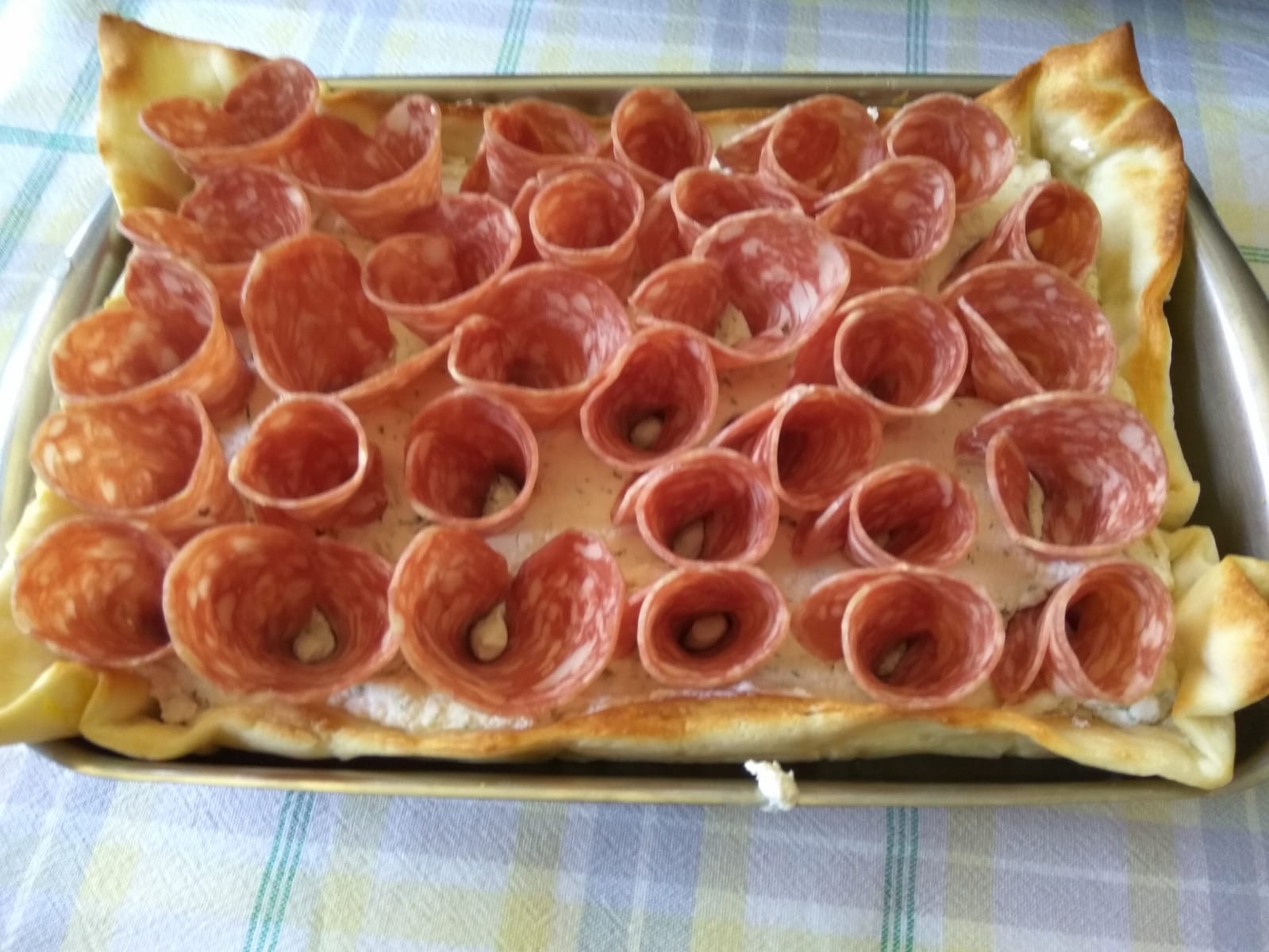 Tarta de Rosas de Salami