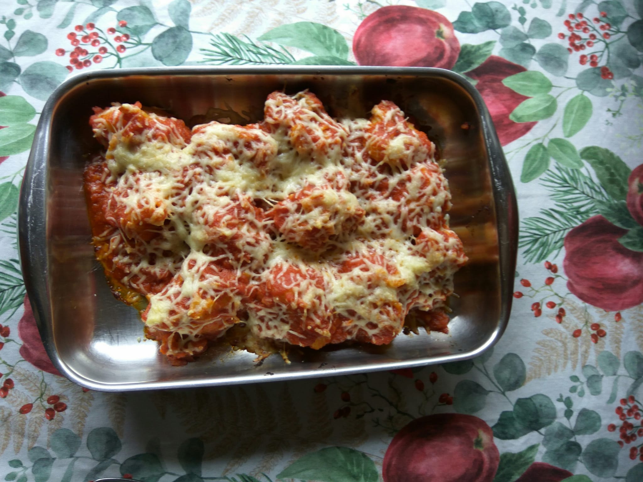 Galets De Navidad Rellenos De Carne Gratinados